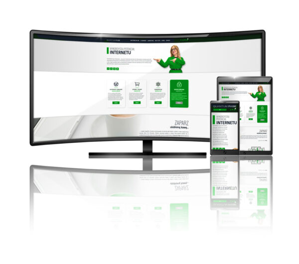 Quantum Clinic | Minimalistic Green | Wizytówka On-Line