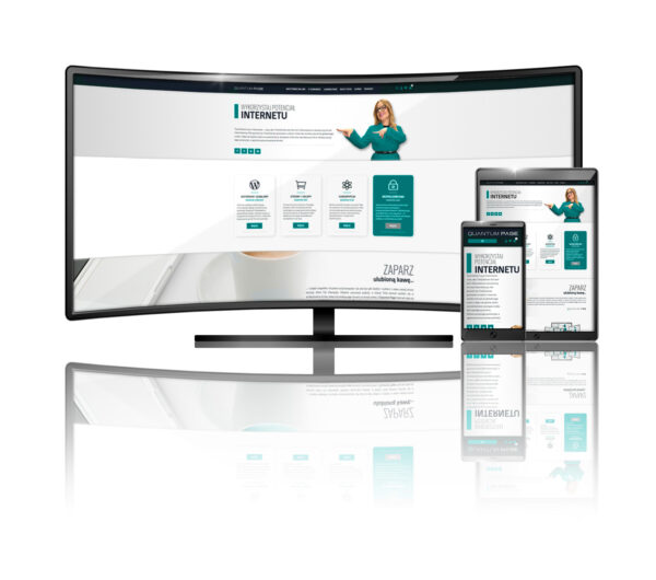 Quantum Clinic | Minimalistic Mint | Wizytówka On-Line